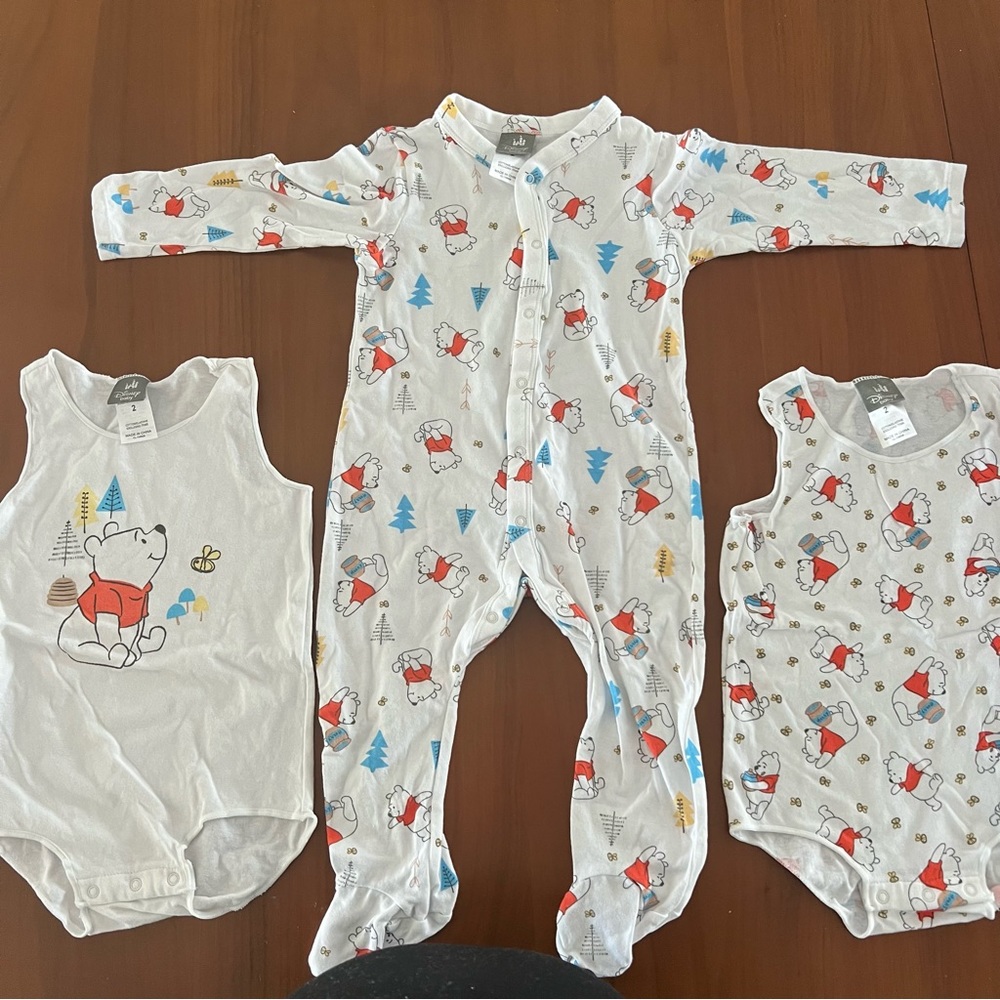 Disney Baby - 3 pack bundle - Winnie the Pooh